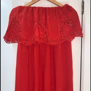 NWT Red embroidered sundress ❤️
